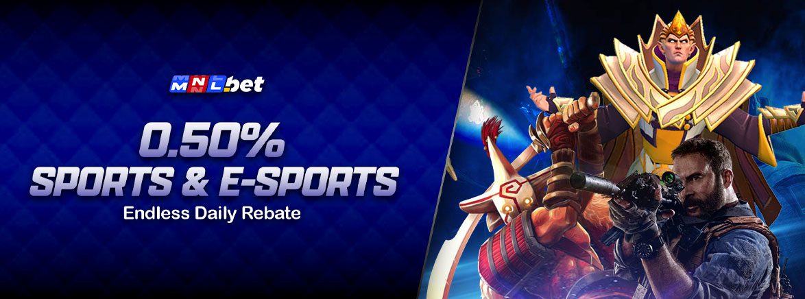 0.50% SPORTS & E-SPORTS Endless Daily Rebate 0.50% SPORTS & E-SPORTS Endless Daily Rebate