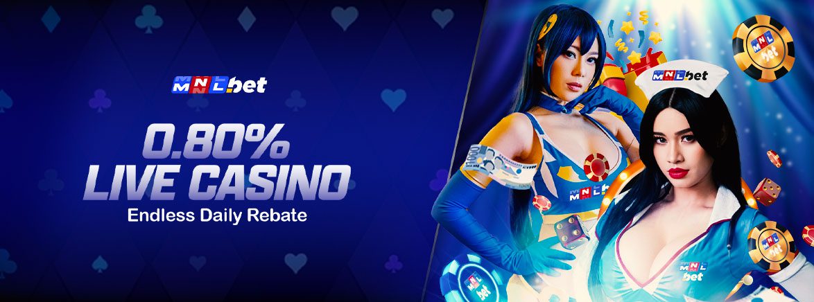 0.80% Live Casino Endless Daily Rebate 0.80% Live Casino Endless Daily Rebate